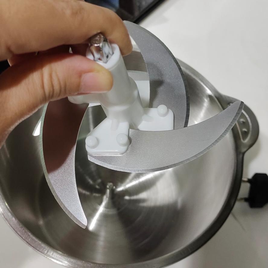 Terkini Blender Daging Stainless 2L / Food Chopper Stainlees / Meat Grinder Stenlis / Choper Penggil