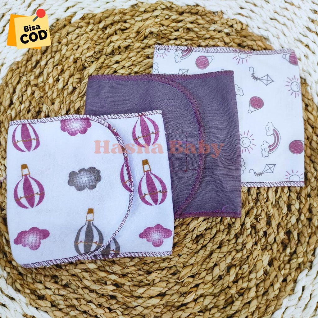 Paket 3Pcs Gurita Bayi Baru Lahir Seri Purple Mouve- Juragan Lebak