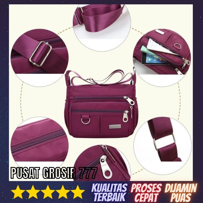 MUST HAVE TAS SELEMPANG FASHION WANITA TAS FASHION PREMIUM BANYAK KANTONG TDW 30 TERBARU