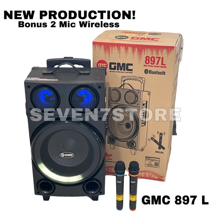 Speaker Bluetooth Multimedia GMC 897 L + Bonus Mic