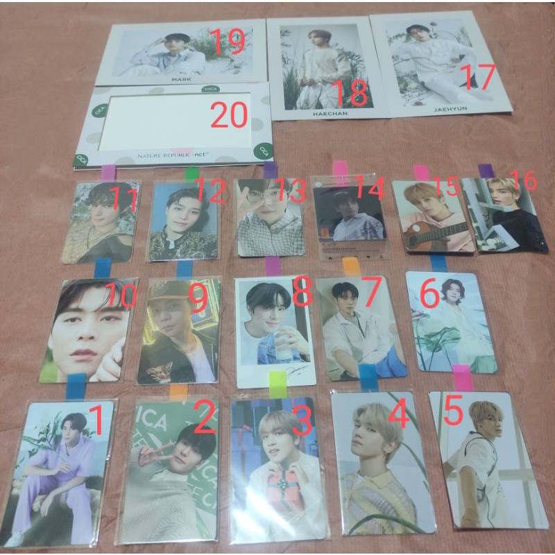 PC NCT 127/Postcard/Polaroid Nature Republic Taeil Johnny Taeyong Yuta Doyoung Jaehyun Jungwoo Mark 