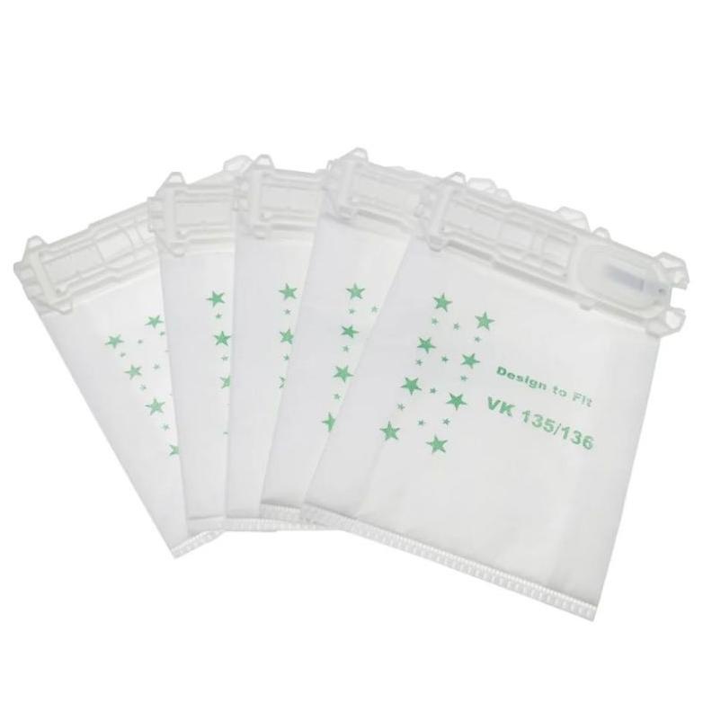 Viral Kantong Debu Vk 136 Untuk Vorwerk Vk135 Vk136 / Kobold Vk 136 *5 Pcs/Lot Vacuum Cleaner Akseso