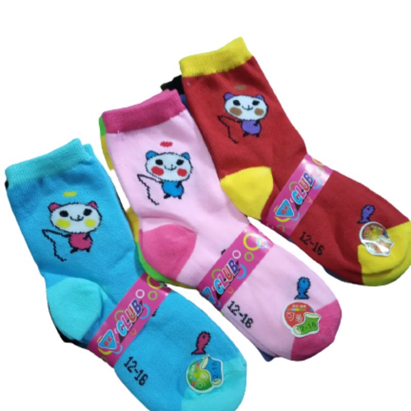 kaos kaki anak motif lucu ukuran PAUD,TK  dan SD kaos kaki cewek cowok,/unisex