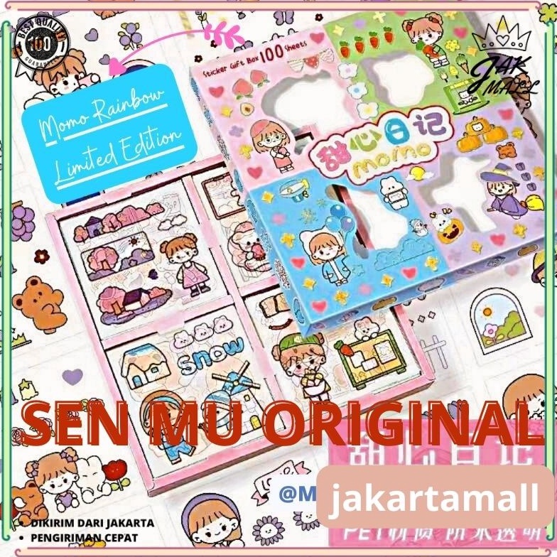 

9.9 Brands Festival 100 Lembar Stiker Motif Kartun Korea Lucu Anti Air Dekorasi Handbook Scrapbook DIY JM