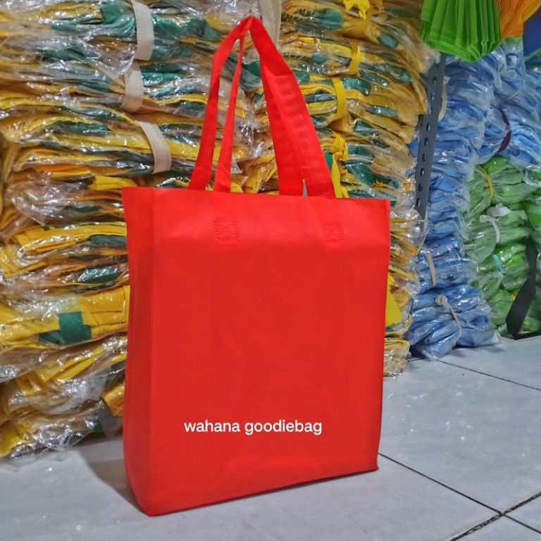 

Promo Hari Ini" (LUSINAN)goodiebag hampres murah 25x35x8 lipat samping isi 12pcs (60GSM)