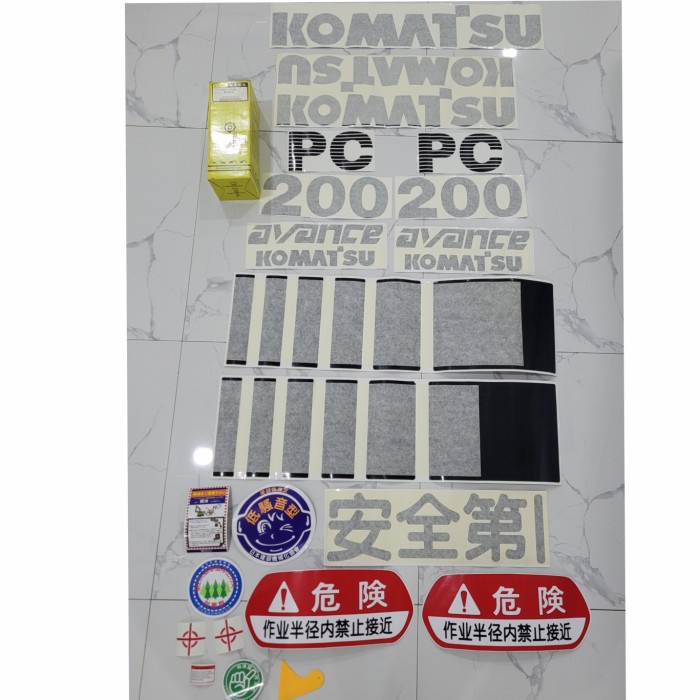 Sticker excavator Komatsu PC 200-6 - Susisosroh