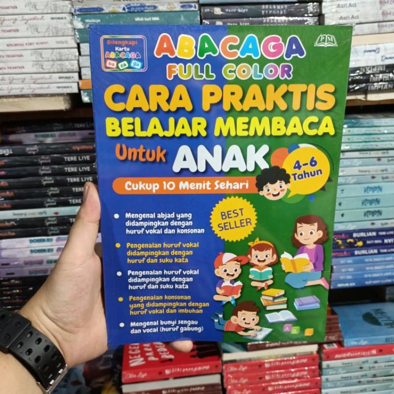 Terbaru Abacaga Full Colour Cara Praktis Belajar Membaca Untuk Anak 4 - 6 Tahun Wxy