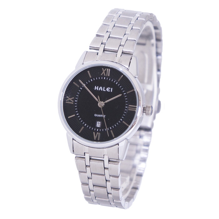 DISKON SPESIAL JAM TANGAN WANITA SMART CASUAL HALEI SILVER ROMAWI 566L TERMURAH