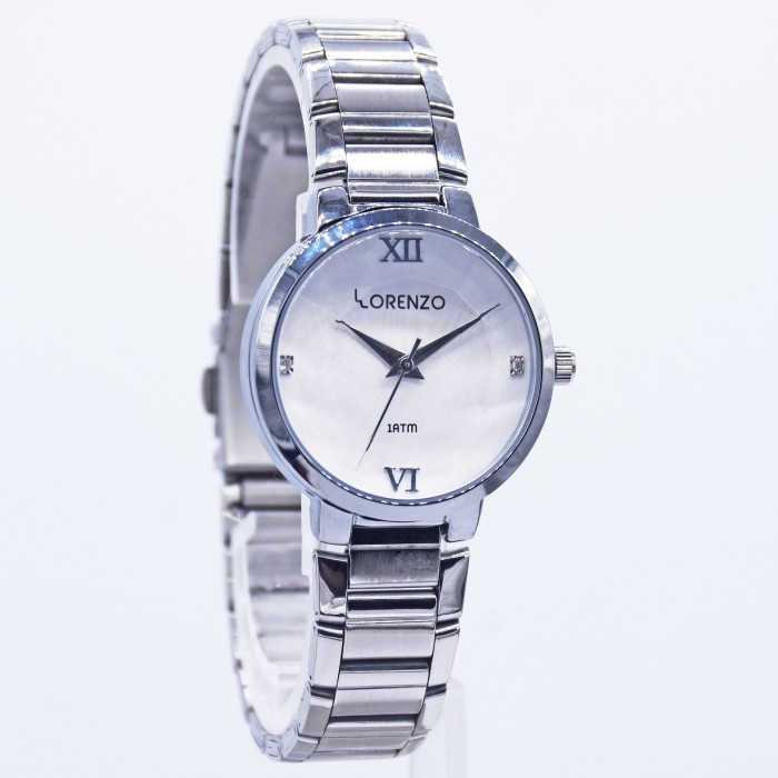 PROMO JAM TANGAN WANITA LORENZO 1059 SILVER TERBARU