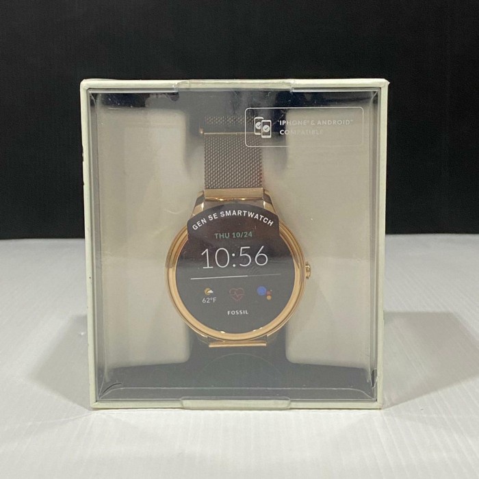 HOT SALE!!! NEW SEGEL FOSSIL WOMENS GEN 5E ROSEGOLD STAINLESS SMARTWATCH FTW6068 TERLARIS