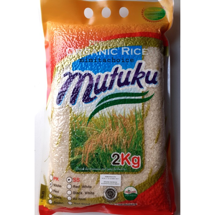 

Beras Putih Organic Mutuku 2Kg