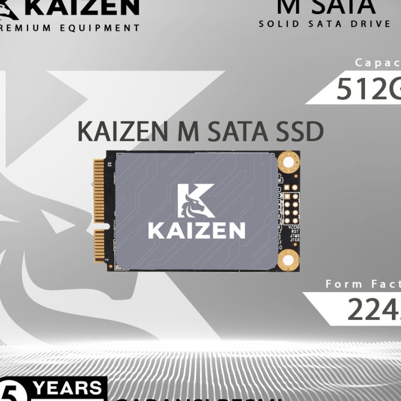 Termurah SSD MSATA KAIZEN 512 GB GARANSI RESMI 5 TAHUN SSD MSATA 512GB