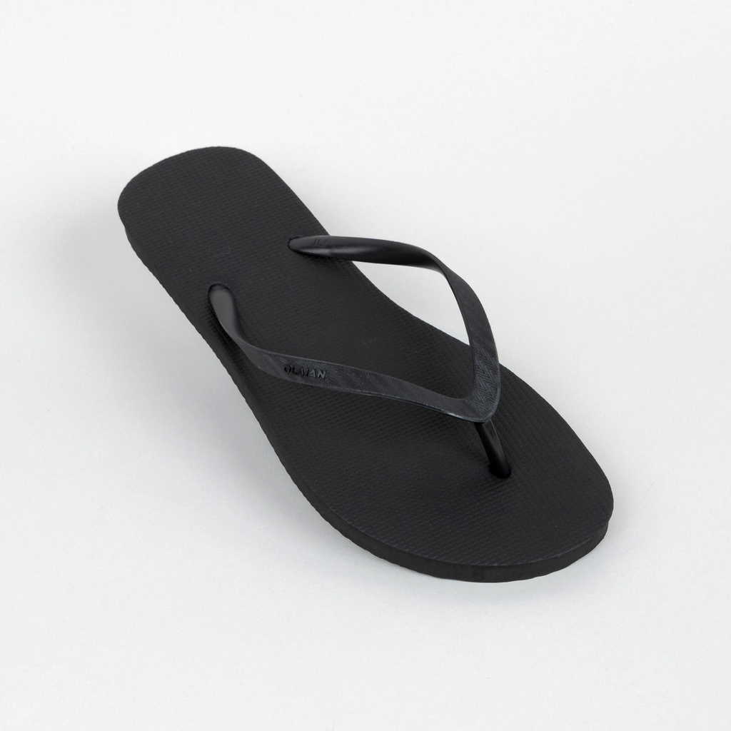 DECATHLON OLAIAN SANDAL JEPIT WANITA 100 - Hitam - 8731819