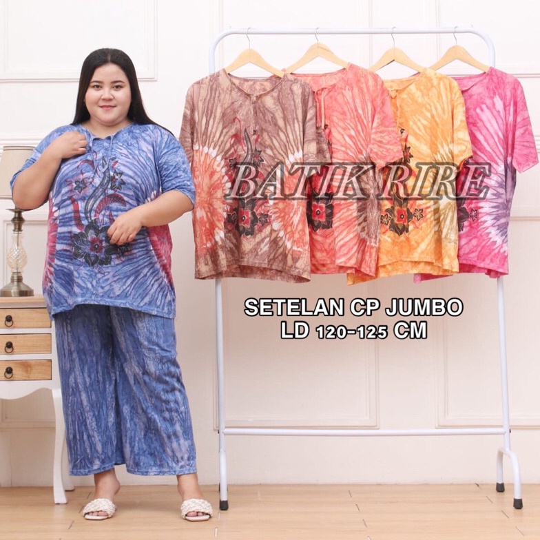 ZVNUB PROMO-MURAH // SETELAN JUMBO //SETELAN CP JUMBO KAOS ABSTRAK WANITA // Setelan cp bahan kaos /