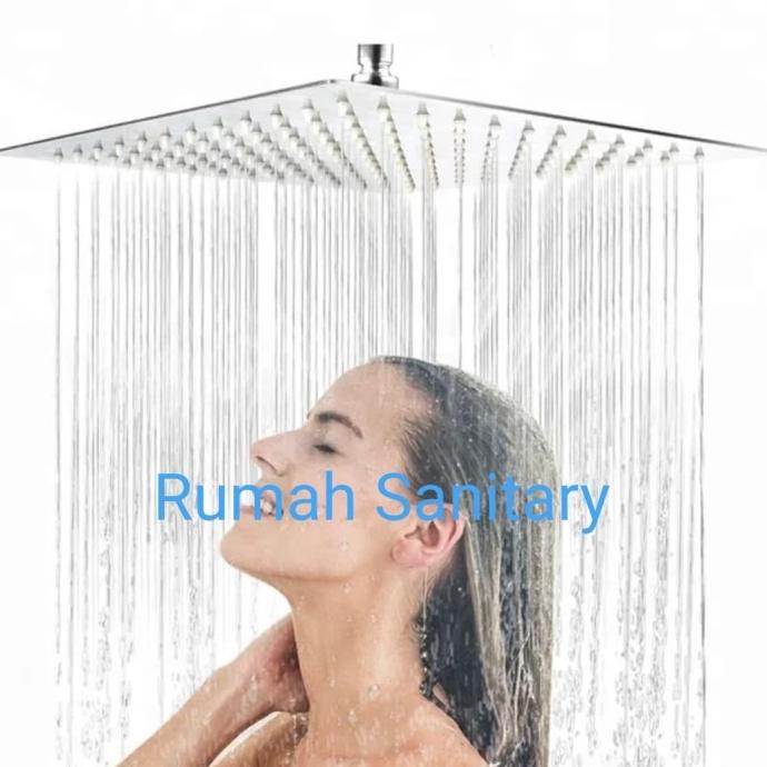 Wall Shower - Shower Mandi - Shower Tanam Stainles 12 inch