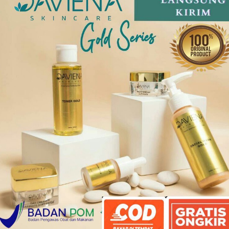 Ready Stock Daviena Skincare Paket Gold Series Davienaskincareofficial Davina Devina Lampung Surabay