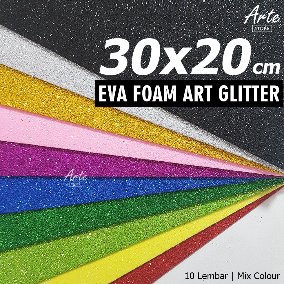 

Modis.. EVA Foam - Spon Ati - Foam Art Glitter 30x20 cm isi 10 pcs 61