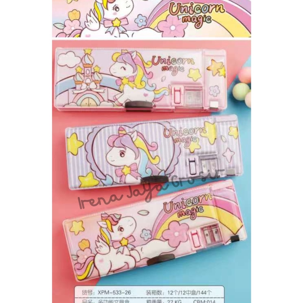 

Terlaku.. PENCIL CASE KOTAK PENSIL ANAK SEKOLAH GAMBAR UNIQORN KUDA PONI LUCU XPM 533-26 02Z