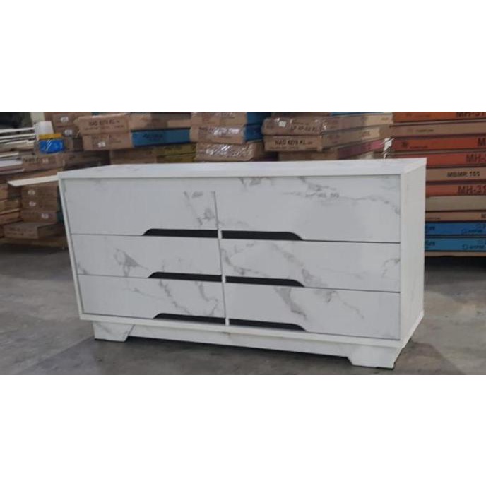 (KHUSUS SURABAYA) MEJA TV / RAK TV / SIDEBOARD PUTIH MELODIA SB 150