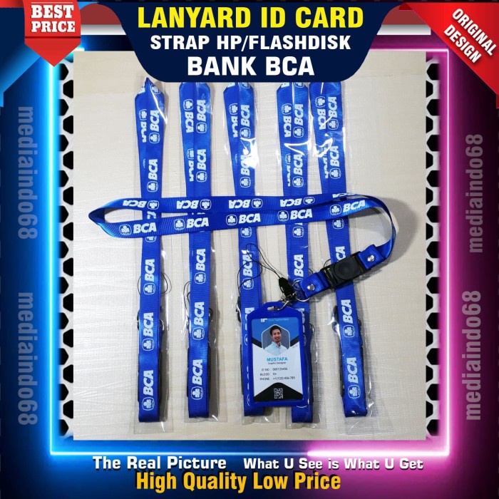 

Best Seller Bank Bca Lanyard Id Card/Gantungan Id Card (Paket Murah)