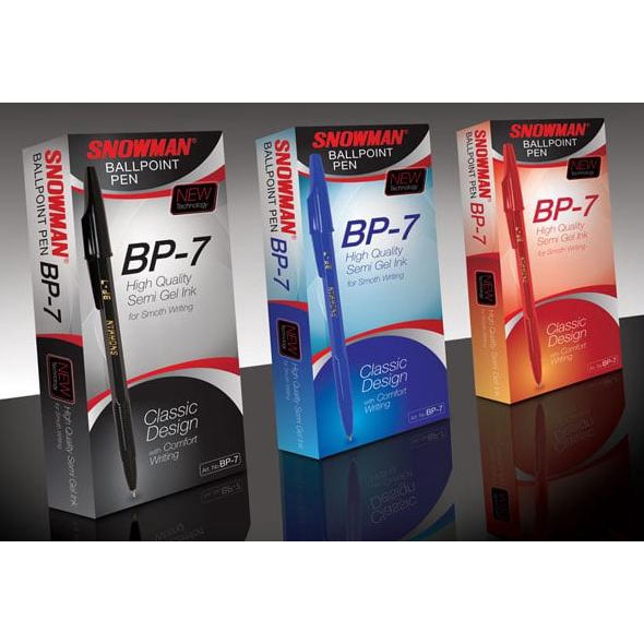 

Pulpen Bolpen Bolpoint Snowman BP - 7 / BP7 Murah