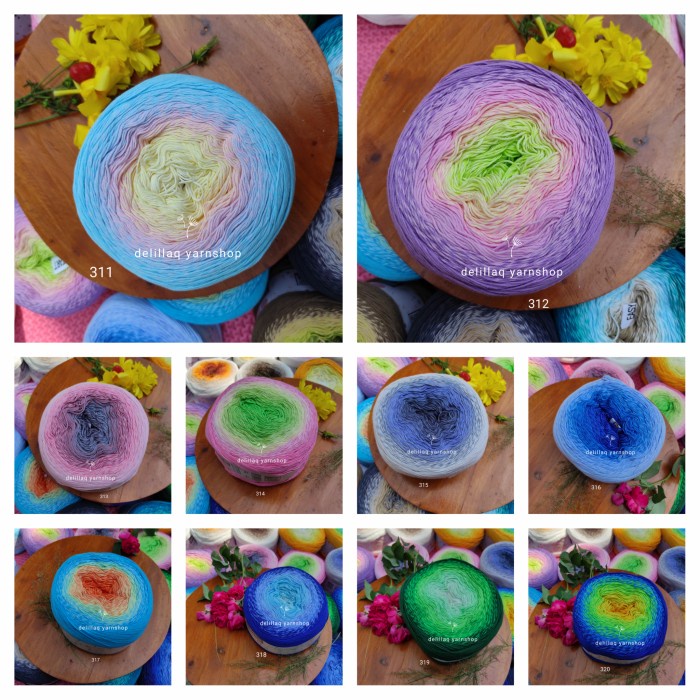 TERMURAH Benang Rajut Impor Yarnart Flowers Rosegarden Dua