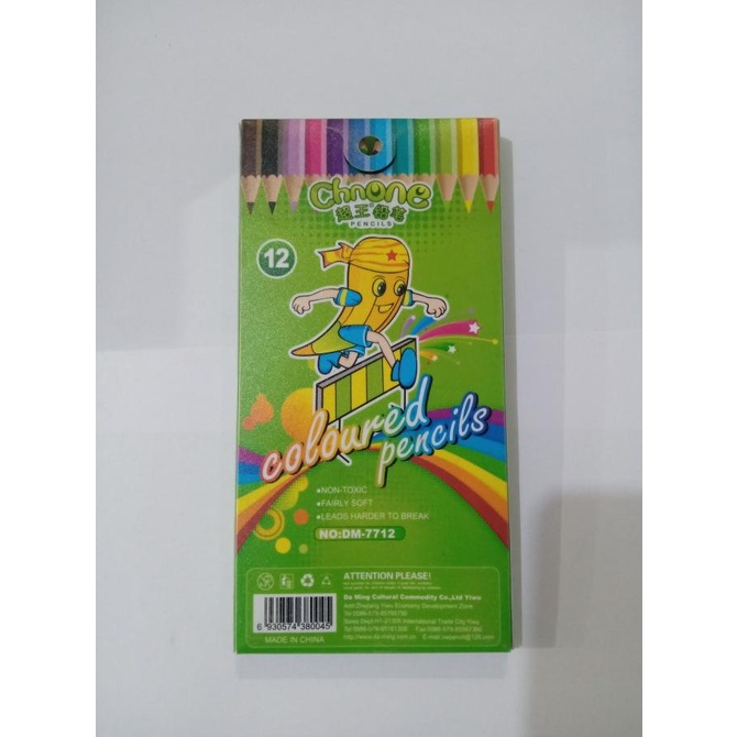 

OBRAL Pensil Warna CHNONE 12 Warna Panjang (2 Set)