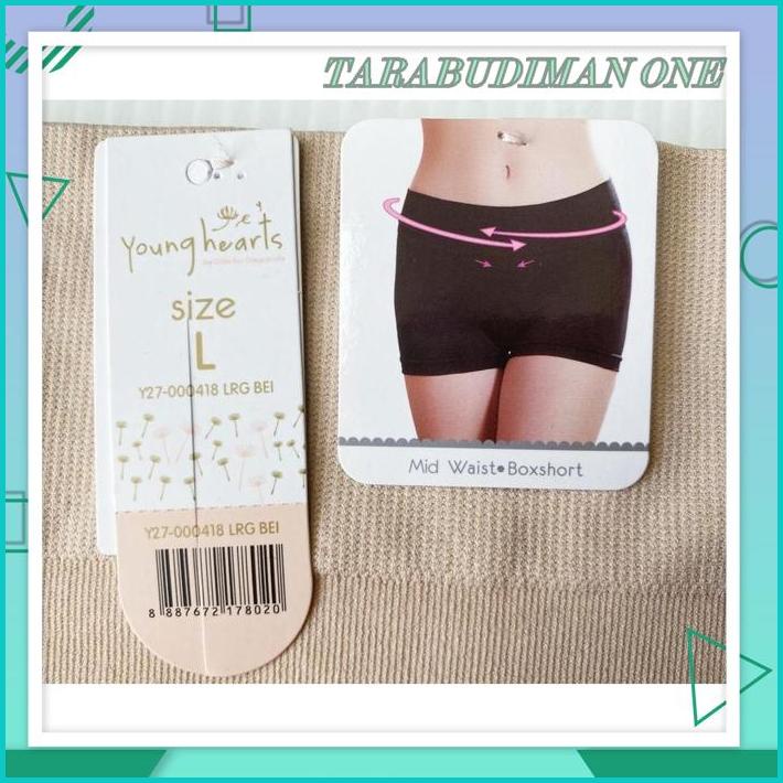 CELANA DALAM WANITA YOUNG HEARTS 0418 - MODEL BOXSHORT DISKON GEDE 