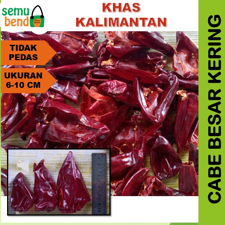 

Special Edition.. Cabe Merah Besar Kering Lombok Habang Cabai Kalimantan Tidak Pedas Tanpa Biji 33