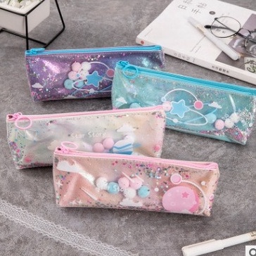 

Terkini Tepak Pensil Anak GALAXY / Kotak Penyimpanan Pencil Case Lucu Korea Sequin Cute Sekolah 36
