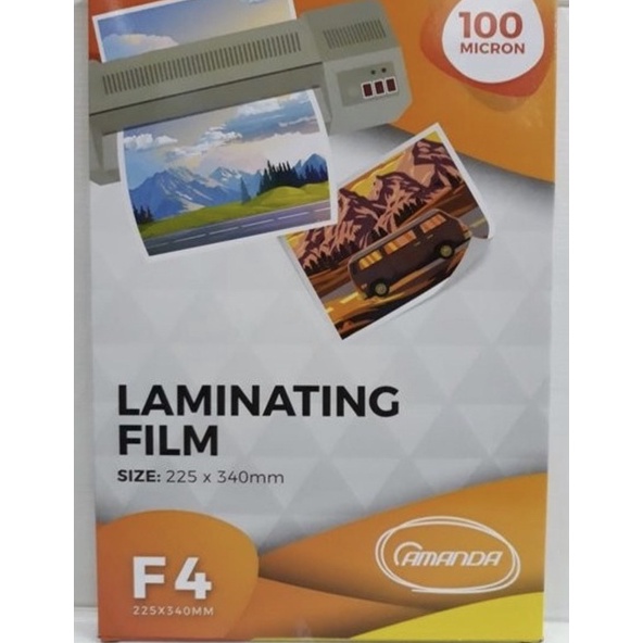 

Ready.. LAMINATING PANAS AMANDA UKURAN F4 dan A4 ISI 100 LEMBAR / PLASTIK LAMINATING F4 dan A4 43