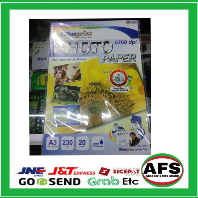 

8.8 Blue Print Photo Paper 230Grm/A3/20Set