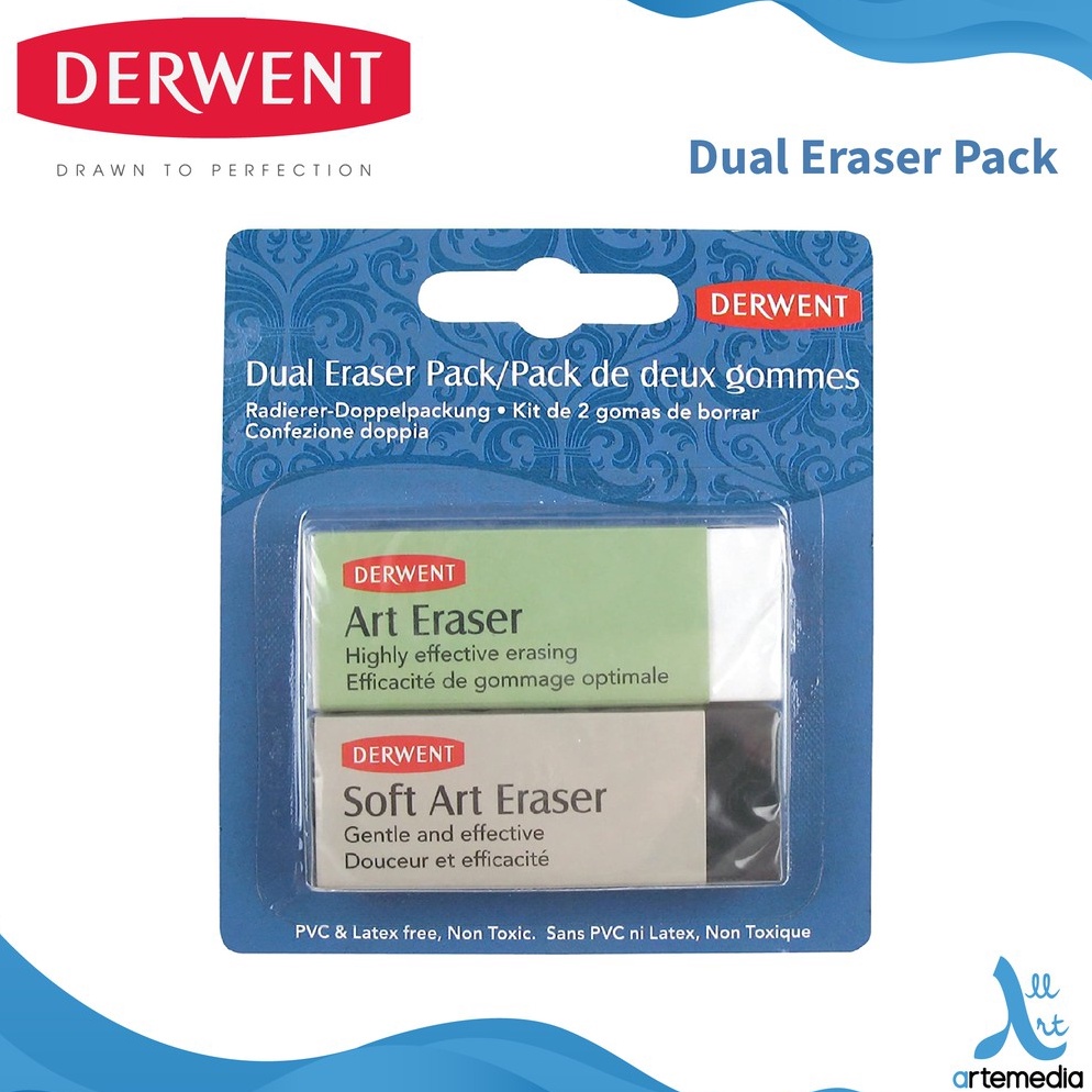 

Seller Penghapus Pensil Derwent Dual Art Eraser Set 2 Blister Pack 06Y