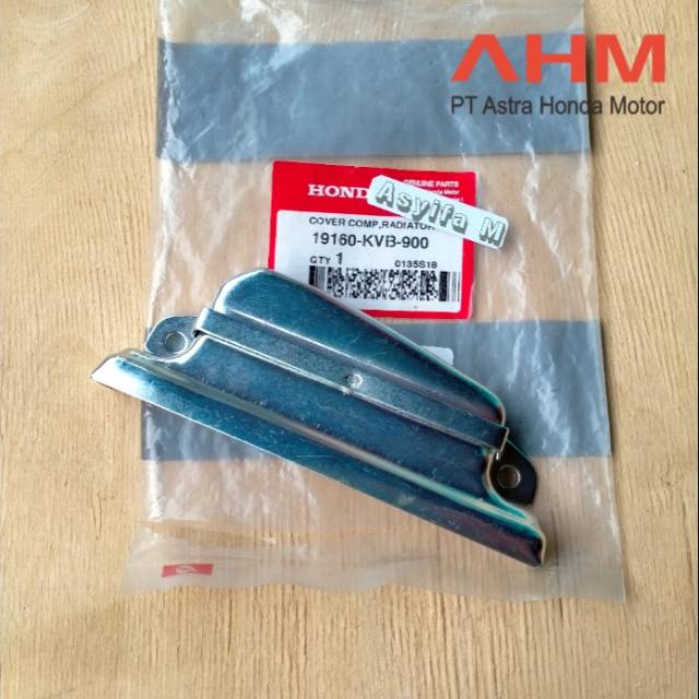 Cover garnis Garnish crome tutup pelindung radiator Vario 110 karbu old lama techno Tecno Original