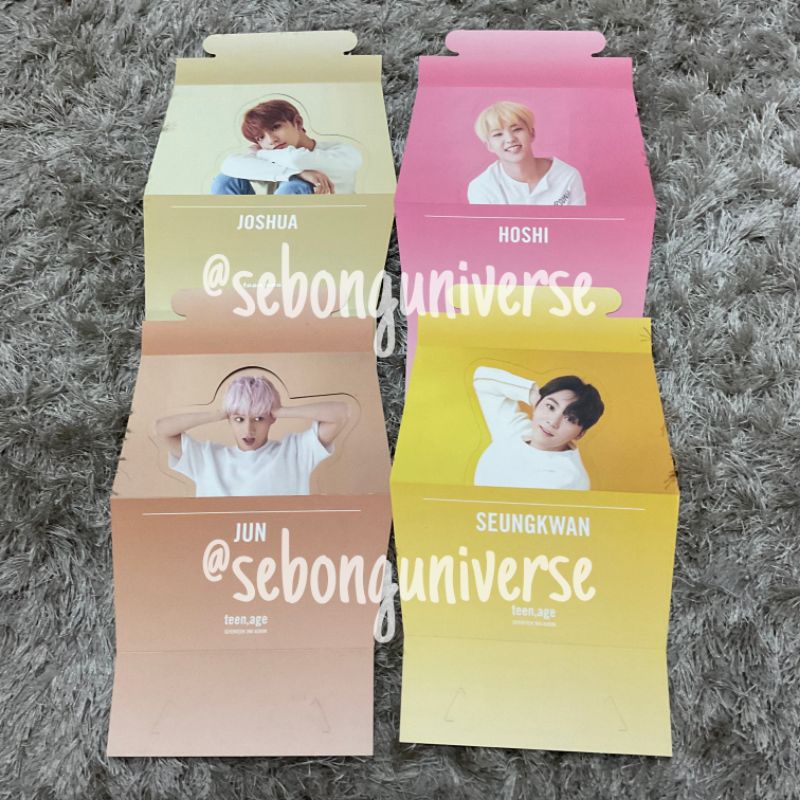 Standee Album TEEN, AGE (2017): Joshua/Jun/Hoshi/Seungkwan SEVENTEEN