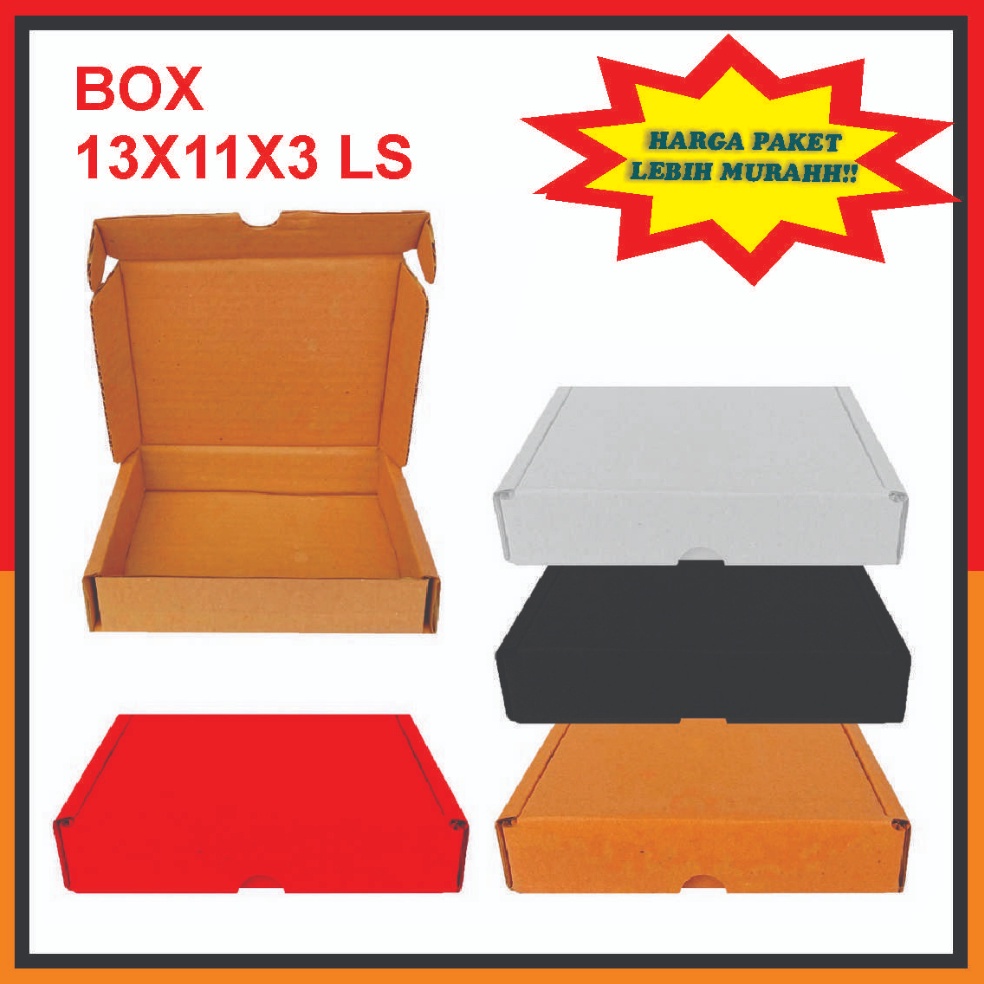

Murah Banget.. PAKET 50pcs Box 13x11x3 Cm//Box Dompet/Kardus Polos/Karton 7FC