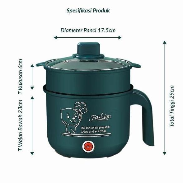 Diskon Kompor Listrik Portabel Multifungsi Penanak Nasi Non-Lengket Penanak Nasi Penanak Nasi Mini P