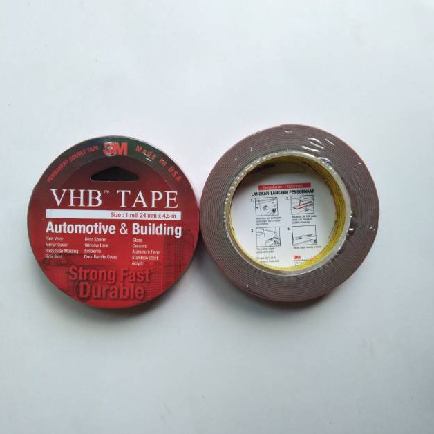 

Laris Isolasi Lakban Busa 3M Double VHB Tape 12mm 24mm x 4.5mtr 06O