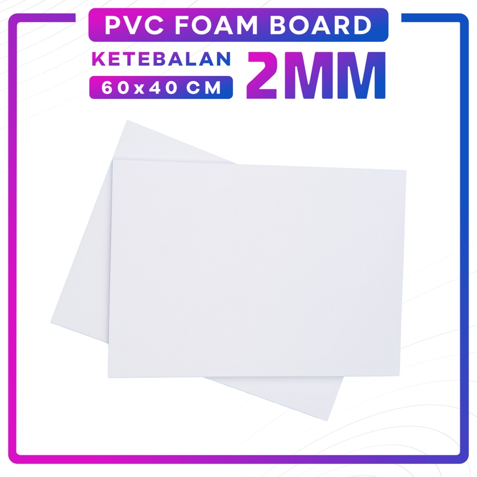 

Best PVC Board 2mm A2 60 x 40 cm / PVC Foam Board / Bahan Maket 86