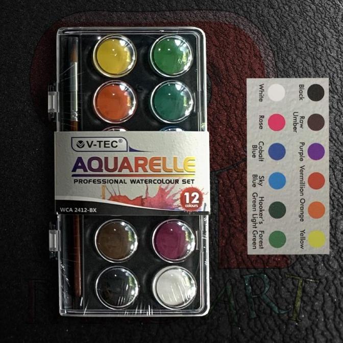 

Cat Air V-TEC Aquarelle 12 / 24 / 36 Warna