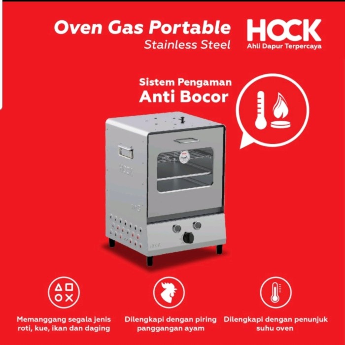 Oven Gas Hock Portable Stainless Steel / Oven Hock Stainless HO-GS103