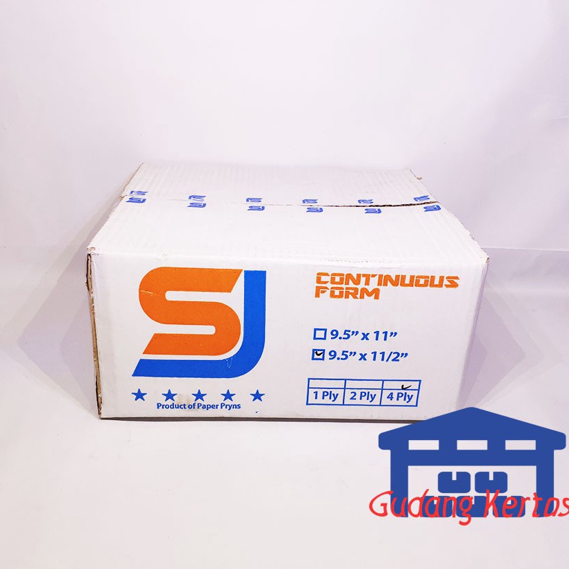 

Murah.. SJ STANDAR CONTINUOUS FORM 9.5 X 11/2 4PLY PRS - BAGI 2 77