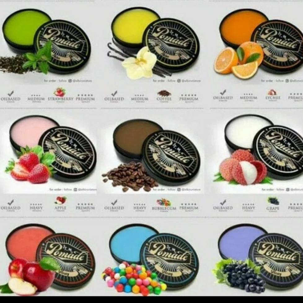 Come TM Hair Pomade Oil - Minyak Rambut Pria Free Sisir