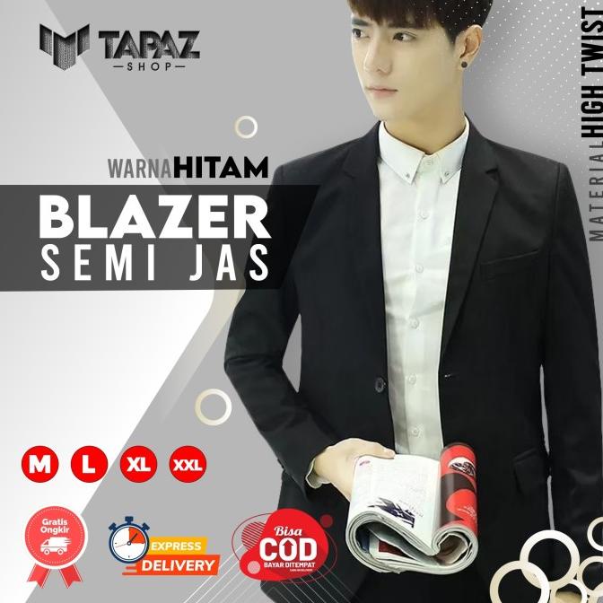 New Sale Blazer Boss / Blazer Hitam Polos / Blezer Pria Polos / Almamater Terbaik