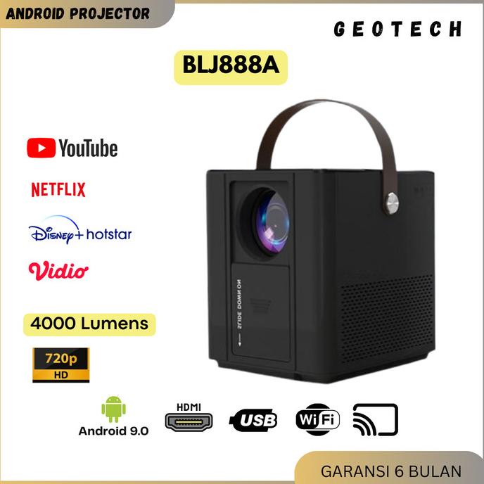 Best Sales Projector Geotech Blj88 Android Proyektor Mini Portable 150 Ansi Terbaik