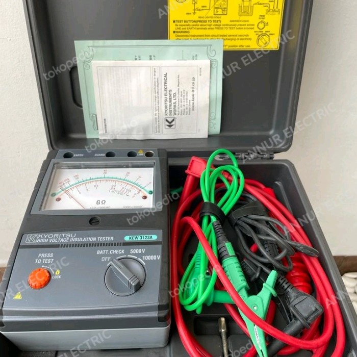 Megger Analog Kyoritsu Insulation Tester Kew 3123 A Kew 3123A