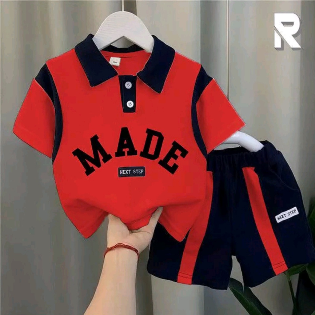 kaos anak laki laki terbaru setelan anak kerah made