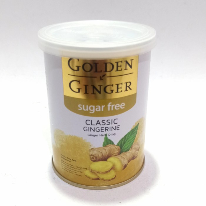 

Golden Ginger Classic Sugar Free Permen Jahe Kaleng 100G
