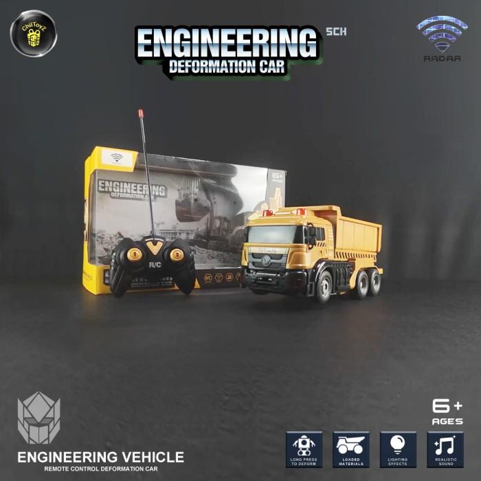 MAINAN ANAK REMOT KONTROL MOBIL TRUK PASIR BERUBAH ROBOT RC RDR1220