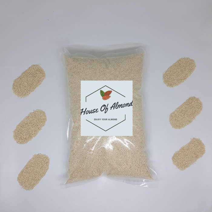 

Wijen Putih Panggang / Sesame Seeds 1Kg
